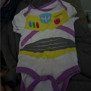 Disney Buzz Lightyear Bodysuit with Purple and Yellow Accents